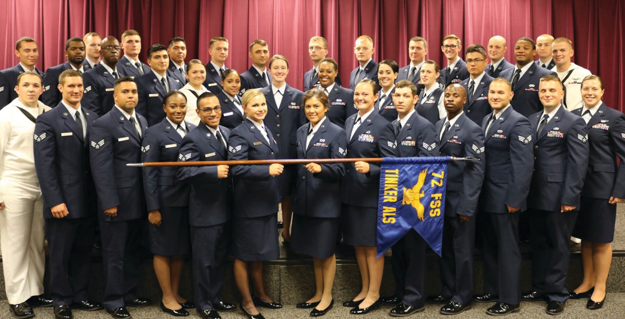 Airman Leadership School Class 16-F graduates. (Air Force photo)