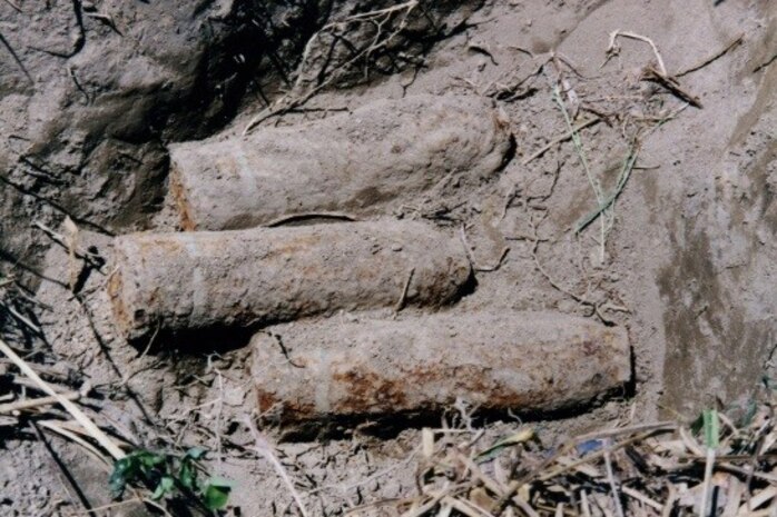 Recovered 75mm Projectiles