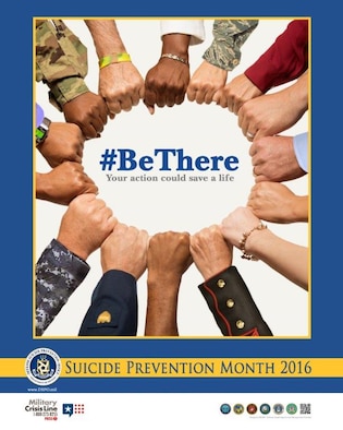 #Be There
Your action could save a life.
Suicide Prevention Month 2016