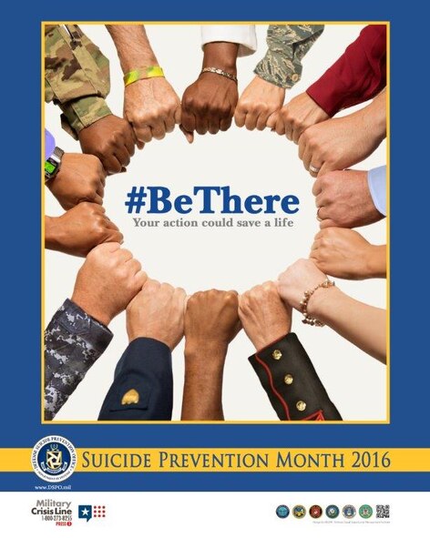 #Be There
Your action could save a life.
Suicide Prevention Month 2016
