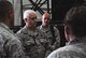 Lieutenant General L Scott Rice, Director, Air National Guard, visits the 126th Air Refueling Wing. The visit was for the incoming Air National Guard leadership to meet Wing members and become familiar with their mission. (National Guard photo by Staff Sgt. Andrew Kleiser)