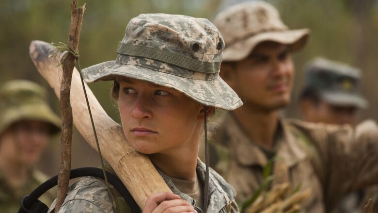 U.S. Army soldier 2nd Lt. Shelby Blad arrives to a new location at Daly River region, Northern Territory, Australia, Sept. 4, 2016. The purpose of Exercise Kowari is to enhance the United States, Australia, and China’s friendship and trust, through trilateral cooperation in the Indo-Asia-Pacific region.