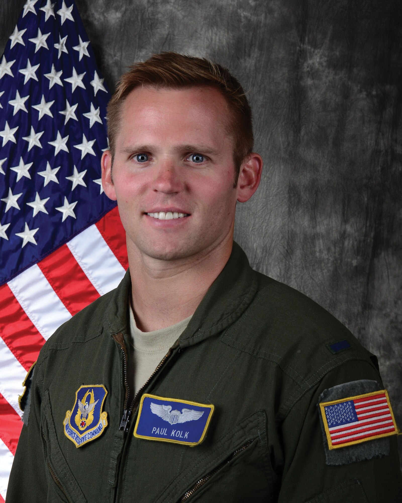 First Lieutenant Paul Kolk, 89th Airlift Squadron C-17 mobility pilot, is the 445th Airlift Wing Company Grade Officer of the Quarter, second quarter. (U.S. Air Force photo/Sonoyta Hopewell)