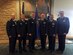 The School for Advanced Nuclear Deterrence Studies graduates its first six students, all active-duty Airmen from various career fields in Air Force Global Strike Command. The ceremony took place Sept.9, 2016, at Kirtland Air Force Base, New Mexico. From left to right: Maj. Allen Agnes, Maj. Jeffery Blackrick, Maj. Matthew Boone, Maj. Robert Evans, Maj. Marc Anthony Ortiz and Maj. David Pabst. (courtesy photo)