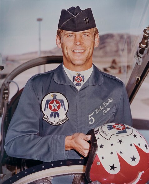 Then-Capt. Dale Cooke, a pilot with the Air Force Thunderbirds, poses for an official biography photo in 1982. (Courtesy photo)