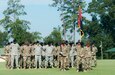 Soldiers from the 98th Training Division (Initial Entry Training) take a moment of silence in honor of the 15th anniversary of September 11th during an assumption of command ceremony for Brig. Gen. Miles Davis at National Infantry Museum on Fort Benning, Georgia.