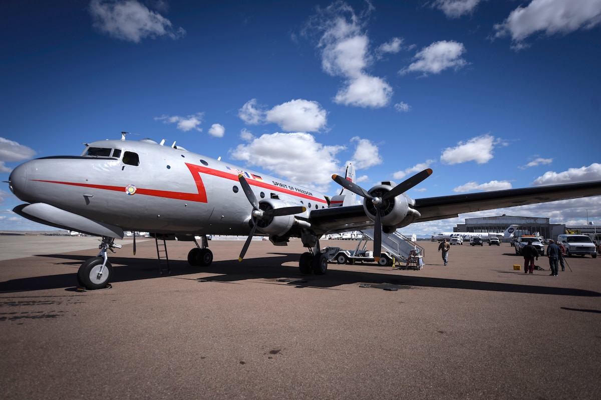 A piece of history: Berlin Airlift C-54 flies historic Malmstrom route >  Malmstrom Air Force Base > Display
