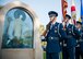 Honor Guard members prepare to present the colors during the 9/11 Memorial Run Sept. 9 at the All Wars Memorial at Eglin Air Force Base, Fla. Approximately 250 runners and walkers participated in the run to honor and remember the fallen of the 9/11 terror attacks committed 15 years ago. (U.S. Air Force photo/Ilka Cole)