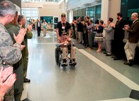 Gen. Lori Robinson, NORAD and USNORTHCOM Commander hosts a visit of the Pilot Classes of WWII reunion to the HQ on September 8, 2016. The Pilot Classes of WWII is an organization for Army Air Corps pilot graduates from 1940-1945, that exists to reunite veterans and foster learning about today’s military mission across various organizations. 
