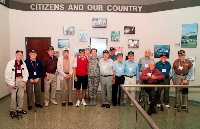 Gen. Lori Robinson, NORAD and USNORTHCOM Commander hosts a visit of the Pilot Classes of WWII reunion to the HQ on September 8, 2016. The Pilot Classes of WWII is an organization for Army Air Corps pilot graduates from 1940-1945, that exists to reunite veterans and foster learning about today’s military mission across various organizations. 
