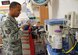 Tech. Sgt. Kristoffer Bruce, 379th Expeditionary Expeditionary Medical Operations Squadron biomedical equipment repair technician, does a maintenance check on a anesthesia machine at the emergency room Sept. 8, 2016, Al Udeid Air Base, Qatar. Bruces is also the facilities manager for the medical group and is in charge of 11 buildings here. (U.S. Air Force photo/Tech. Sgt. CarlosJ. Treviño/Released) 