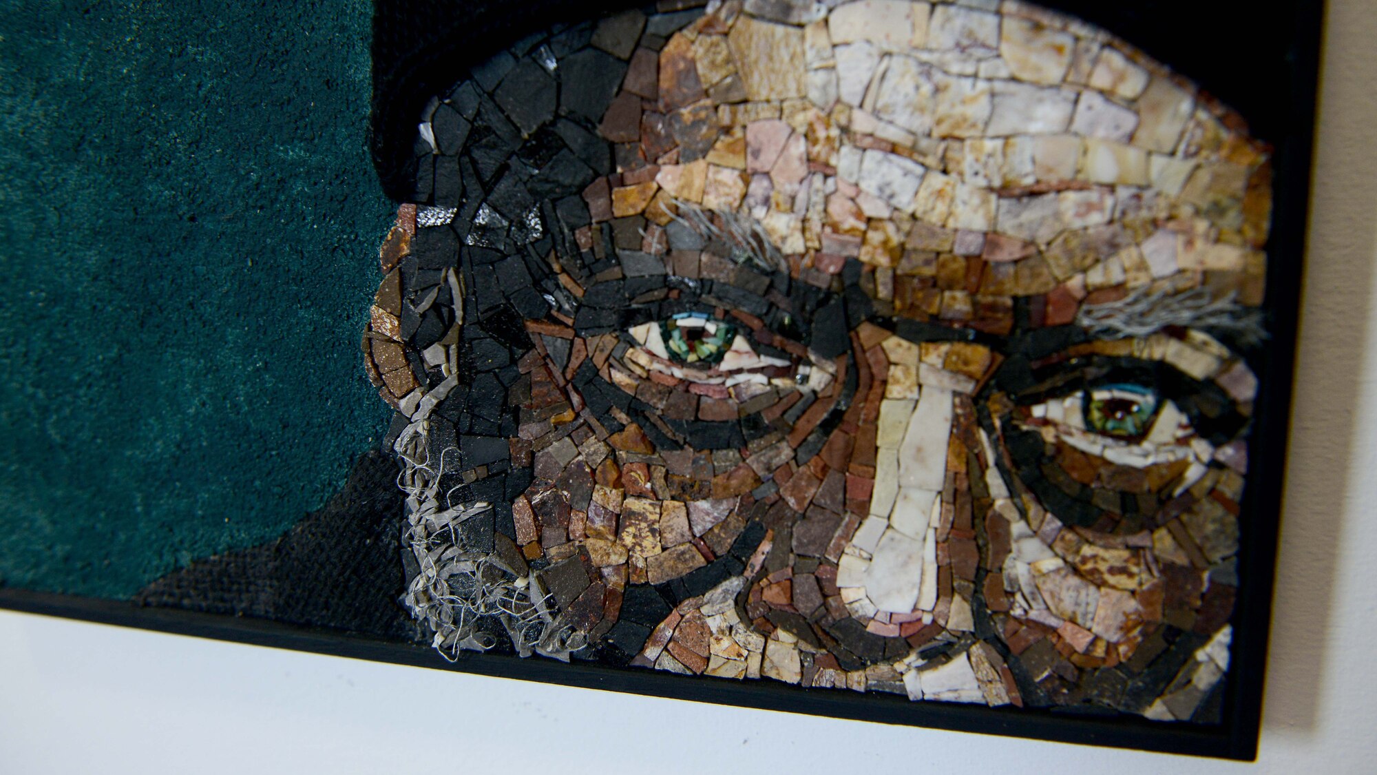 An intricate mosaic hangs on a wall at the Mosaic School of Friuli in Spilimbergo, Italy on Sept. 10, 2016. Team Aviano members were given a tour of the school during the 15th Annual Italian-American Friendship Festival, an event celebrated by Italians and Americans together. (U.S. Air Force photo by Tech. Sgt. R.J. Biermann/Released)