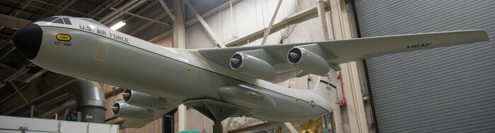 The renovated C-141B Starlifter model debuts at Joint Base Charleston – Air Base, South Carolina, Sept. 7, 2016. The model was dedicated to the crew of a C-141 that crashed in Tennessee. Nine active duty military aircrew members died on Aug. 30, 1982. C-141’s were stationed at Charleston Air Force Base from Aug. 14, 1965 to Sept. 7, 2000.
