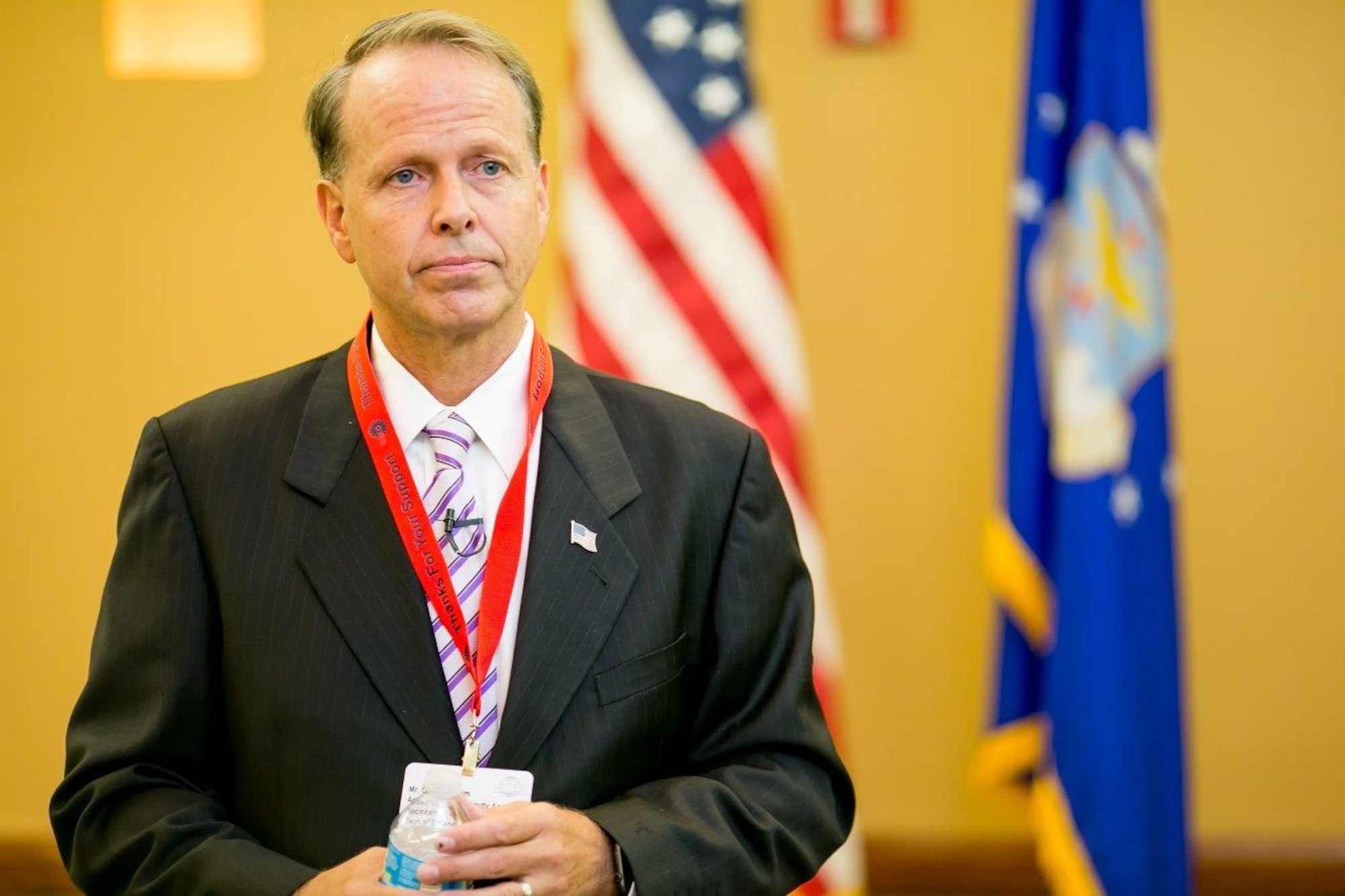 Charles E. Milam, acting principal assistant secretary of defense for manpower and reserve affairs, helped the U.S. Air Force procure more than $4 million to institute healthy eating initiatives. (U.S. Air Force photo by Marcello Rodarte)