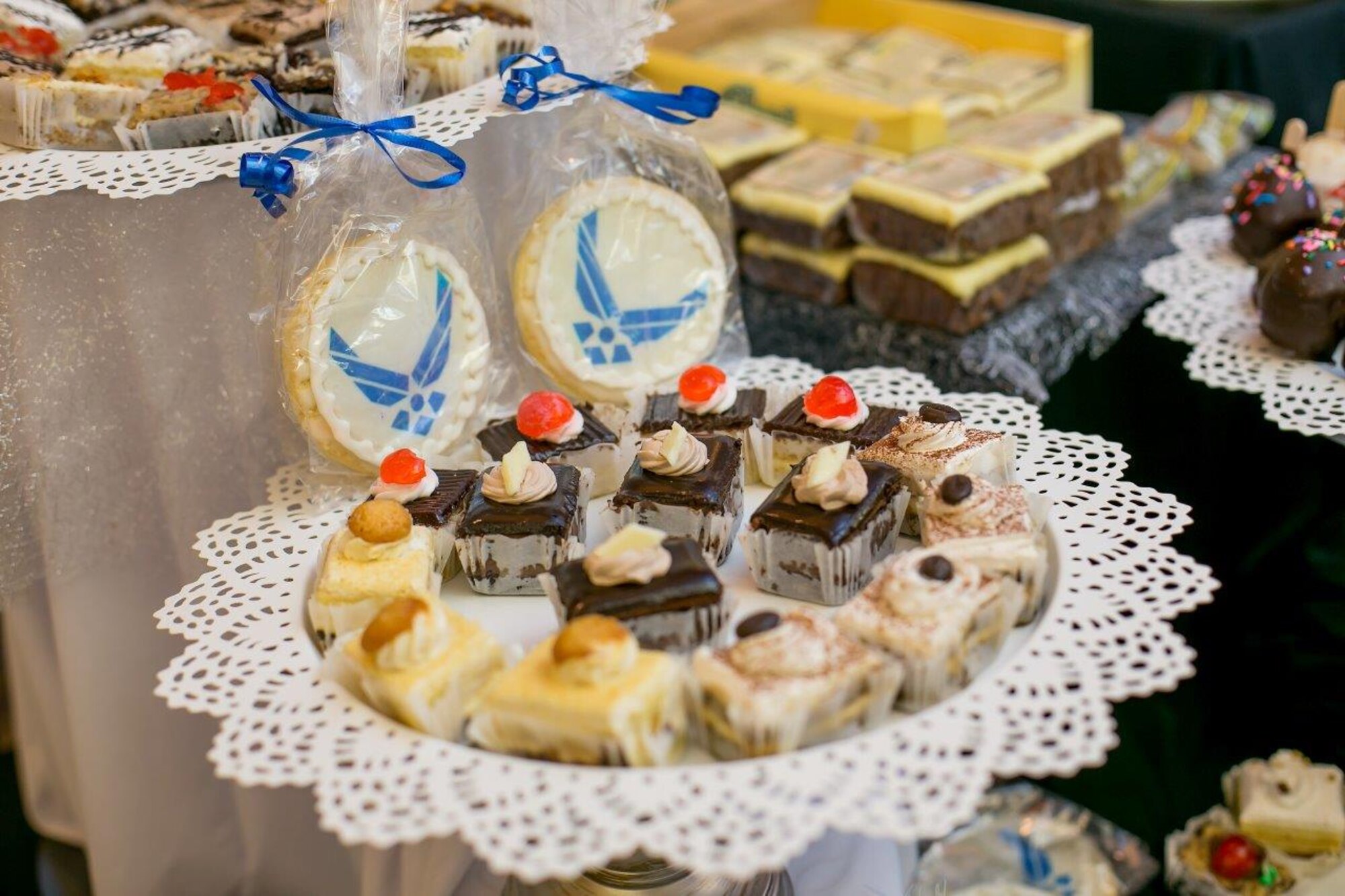 Delectable yet healthy treats were available at the Armed Forces Food and Beverage Training Seminar. (U.S. Air Force photo by Marcello Rodarte)