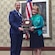 Capt. Paula Moore, IMA officer-in-charge of the 28th Contracting Squadron, Ellsworth Air Force Base, South Dakota, is presented with the Reserve Officer Association’s Air Force Reserve Junior Officer of the Year Award by Colonel (Ret.) Margaret A. Cope, ROA National Air Force vice-president, Sept. 12.  (Courtesy photo)
