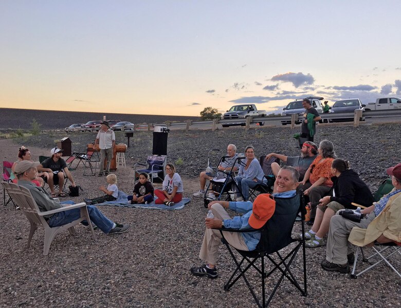 COCHITI LAKE, N.M. -- Participants gather near the lake to look at the heavens during a star party here, Sept. 3, 2016.