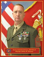 Master Gunnery Sergeant Jeffrey W. Ramsey, Senior Enlisted Advisor, Marine Aviation Training Support Group 23, NAS Pensacola, Pensacola, FL
