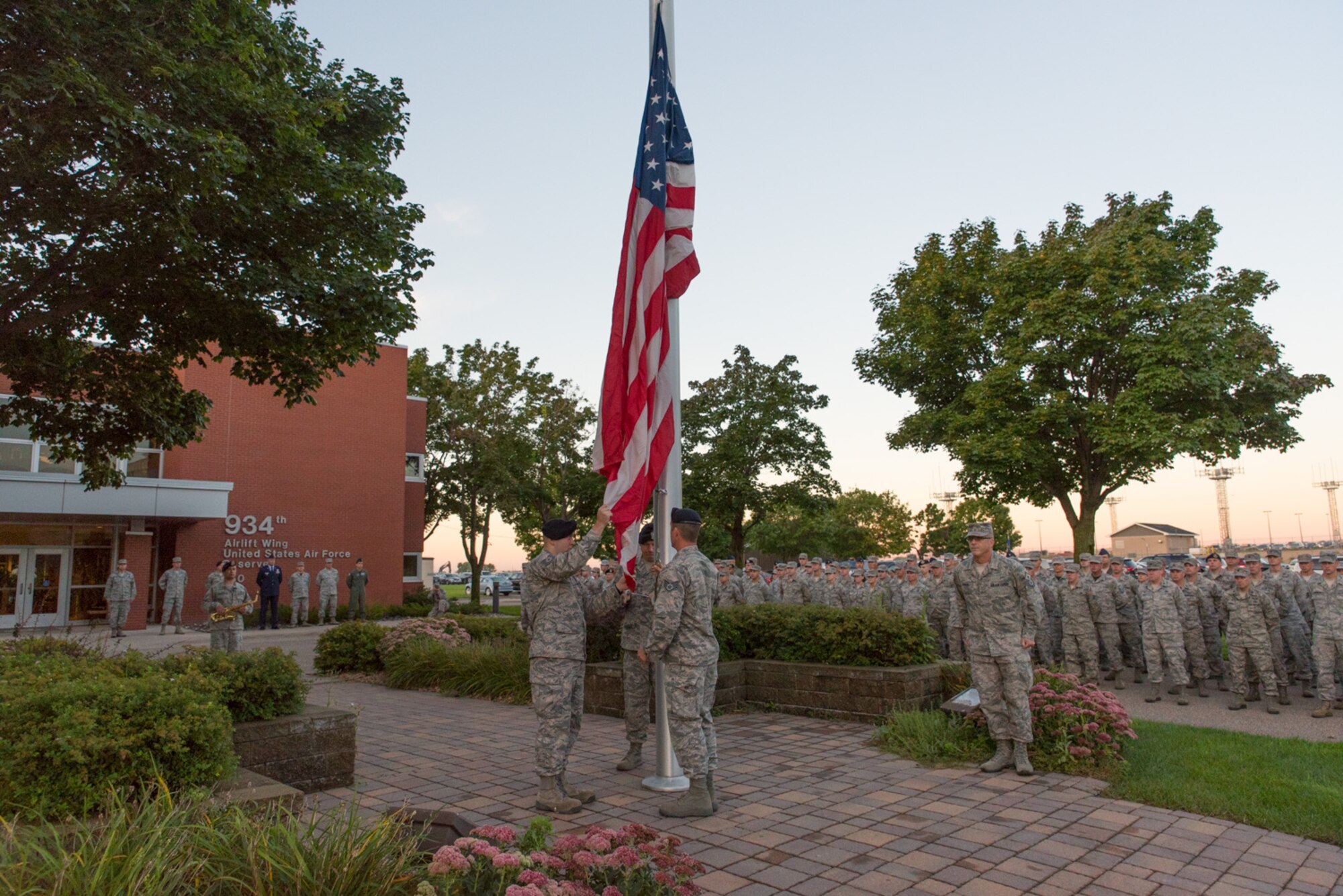 934 Airlift Wing members remembered the fallen and honored the heroic efforts of the rescue and recovery workers who responded after the coordinated terrorist attacks on the morning of September 11, 2001. 