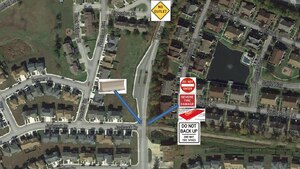 Members of the 633rd Civil Engineer Squadron will break ground on installing new traffic changes at Bethel Manor, Joint Base Langley-Eustis’ off-base housing area in Hampton, Va., Sept. 19, 2016.  633 CES will be installing barriers and a set of spikes at the entrance on First Street, making it an exit only gate (Courtesy Photo)