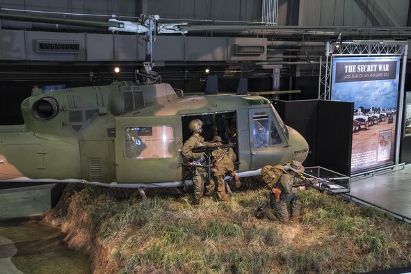 DAYTON, Ohio -- Secret War: Green Hornets, Dust Devils and Blackbirds exhibit on display in the Southeast Asia War Gallery at the National Museum of the United States Air Force. (U.S. Air Force photo by Ken LaRock) 