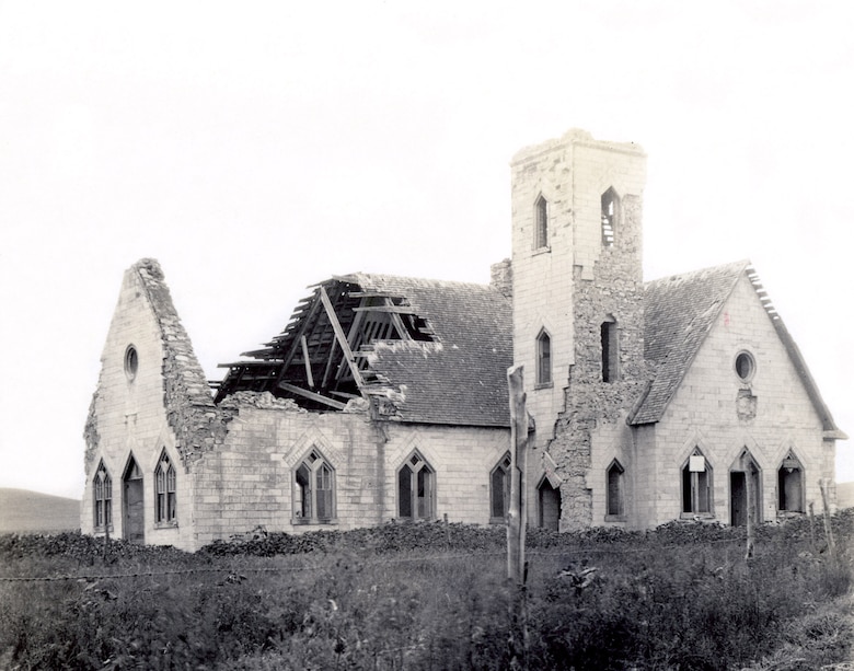The post chapel at Fort Randall was constructed by volunteers in 1875. The chapel also housed a library and lodge. It was the last building at the fort when it was turned over to the Quartermaster Department in 1892. Over time, the chapel deteriorated and began to collapse. 