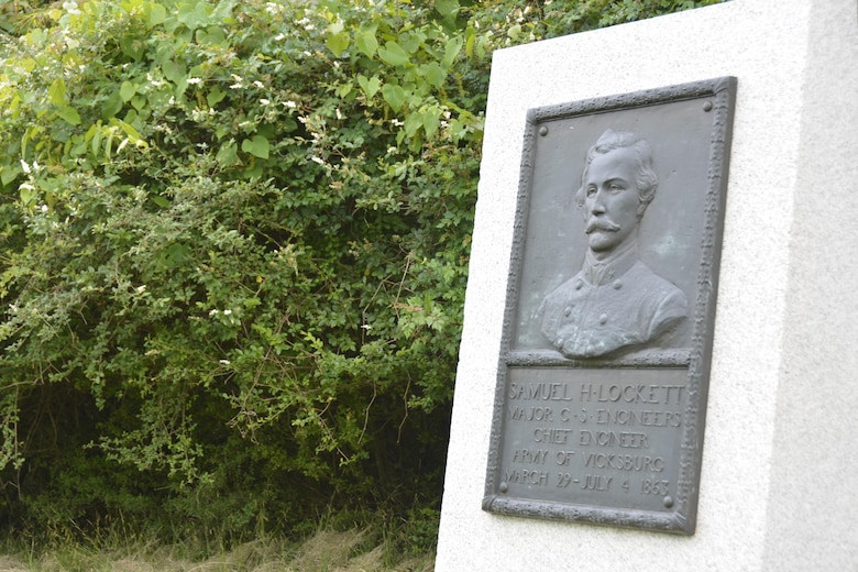 This relief portrait of Samuel Lockett on the grounds of Vicksburg National Military Park is a fitting tribute to the Confederate engineer whose defenses enabled the garrison to withstand 47 days of siege in 1863.