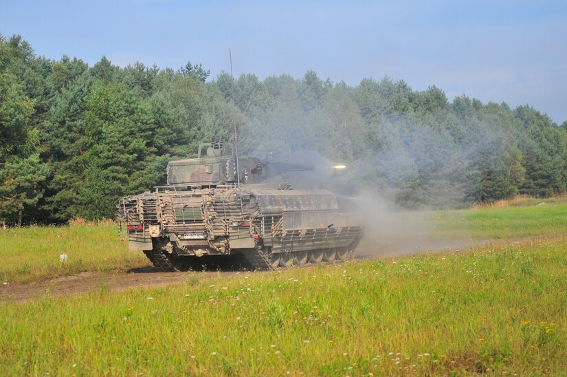 The 4th Company, 33rd Mechanized Infantry Batallion, a German Bundeswehr mechanized infantry unit stationed in Luttmersen, Germany fires the Puma on a Live-Fire Range in Bergen, Germany Sept. 31. (U.S. Army Reserve photo by Capt. Xeriqua Garfinkel, Released)