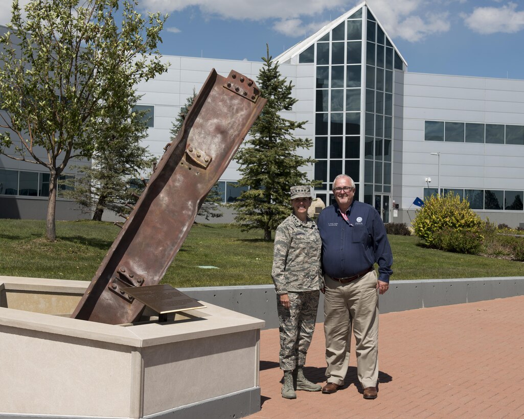 Gen. Lori Robinson, Commander of the North American Aerospace Defense Command and U.S. Northern Command, welcomed Craig Fugate, Federal Emergency Management Agency Administrator, to the commands' headquarters at Peterson Air Force Base in Colorado Springs, Colo., Sept. 6, 2016.  The two leaders discussed the military's support of civil authorities during natural and man-made disasters in the U.S.  USNORTHCOM's civil support mission includes domestic disaster relief operations that occur during fires, hurricanes, floods and earthquakes. The command provides assistance to a lead federal agency, such as FEMA, when tasked by the Department of Defense.

