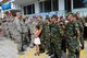 Brig. Gen. Donald Johnson, Assistant Adjutant Gen. (Air), Tennessee, speaks with Tennessee National Guard Airmen and Bulgarian Army Soldiers at the grand re-opening of the Izvorche Kindergarten school in Kabile, Bulgaria, Aug. 24, 2016.  Tennessee National Guard Soldiers and Airmen from the 164th Civil Engineer Squadron, 118th Mission Support Group, 134th Air Refueling Wing, and the 194th Engineer Brigade deployed to nearby Novo Selo Training Area for thier annual training to participate in Humanitarian Civic Assistance projects such as the renovation of the school.  The projects build skills for the Airmen while helping to strengthen ties with Tennessee and Bulgaria through the State Partnership Program.  (U.S. Air National Guard photo by Master Sgt. Kendra M. Owenby, 134 ARW Public Affairs)