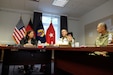 KAISERSLAUTERN, Germany – The United States Assistant Secretary of the Army for Manpower & Reserve Affairs Debra S. Wada meets with 7th Mission Support Command and 21st Theater Sustainment Command Soldiers and civilians to give and receive feedback on U.S. Army and Army Reserve programs and policies to understand the Army Reserve’s specific role and missions under U.S. Army Europe. 
(Photo by Sgt. 1st Class Matthew Chlosta, 7th MSC Public Affairs Office)
