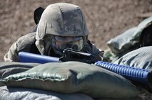 6th WOT Trainee secures the perimeter from intruders during a BEAST exercise.