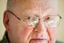 Former Marine Sgt. Warren Jorgenson, 96, a prisoner of war and Purple Heart recipient during World War II, is an active member of the American Defenders of Bataan and Corregidor groups. He now resides in Bennington, Nebraska. (U.S. Marine Corps photo by Cpl. Jennifer Webster/Released)