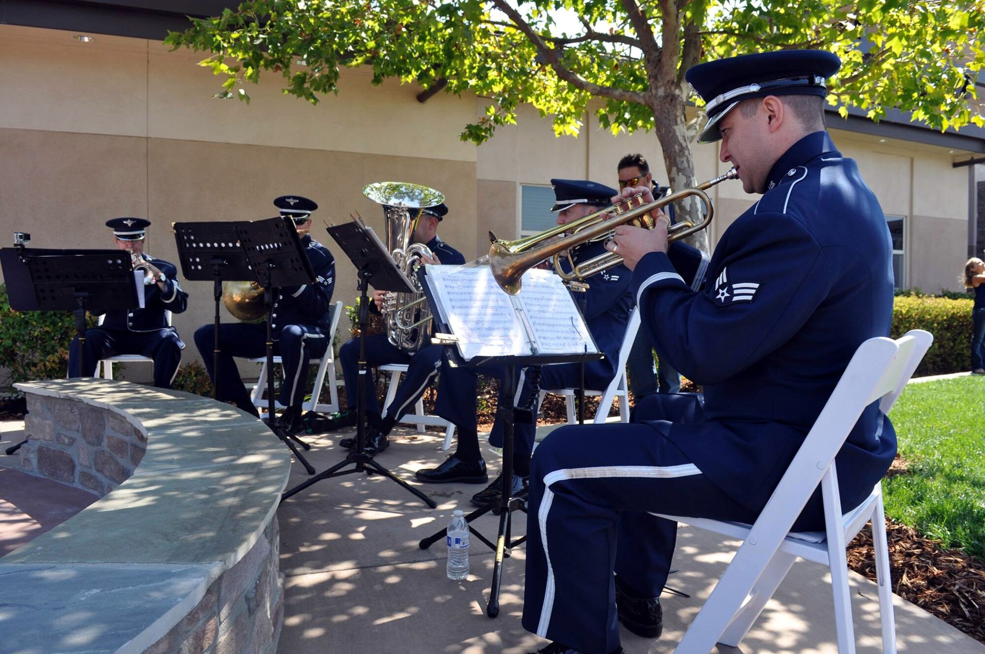 At 911 Donaldson Way East on Sept. 11, 2016 - 15 years to the day after Sept. 11, 2001 - the City of American Canyon dedicated their 9/11 memorial, created from pieces of beams from the World Trade Center Twin Towers that fell that day.  (U.S. Air Force photos by Ellen Hatfield/Released)
