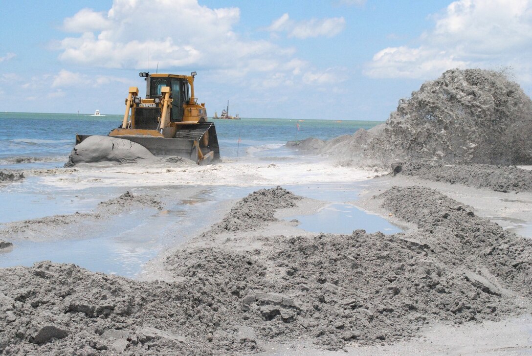 Beach fill construction will start at the south end of Jacksonville Beach this weekend.  Initial sand placement will start around 37th Avenue South, progressing southward to the County Line, and then northward from 37th Avenue.  The Duval County Shore Protection Project will place sand on seven miles of eroded beaches, including Jacksonville, Neptune and a portion of Atlantic Beach.


