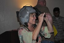 Travis Air Force Base Honorary Commanders got a look behind the scenes of the 60th Operations Group Sept. 9, 2016, on their Group Tour. (U.S. Air Force photos/Ellen Hatfield/released)