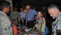 Travis Air Force Base Honorary Commanders got a look behind the scenes of the 60th Operations Group Sept. 9, 2016, on their Group Tour. (U.S. Air Force photos/Ellen Hatfield/released)