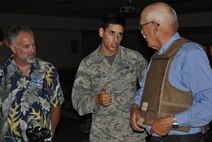 Travis Air Force Base Honorary Commanders got a look behind the scenes of the 60th Operations Group Sept. 9, 2016, on their Group Tour. (U.S. Air Force photos/Ellen Hatfield/released)