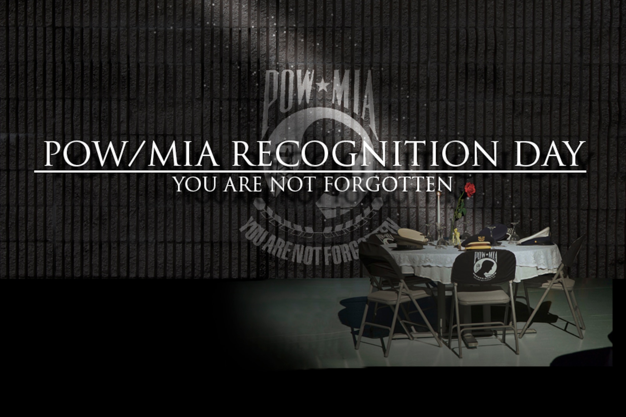 National POW/MIA Recognition Day, observed on the third Friday of September, honors the sacrifices and service of Americans who were prisoners of war or are missing in action, as well as their families. (DoD graphic)