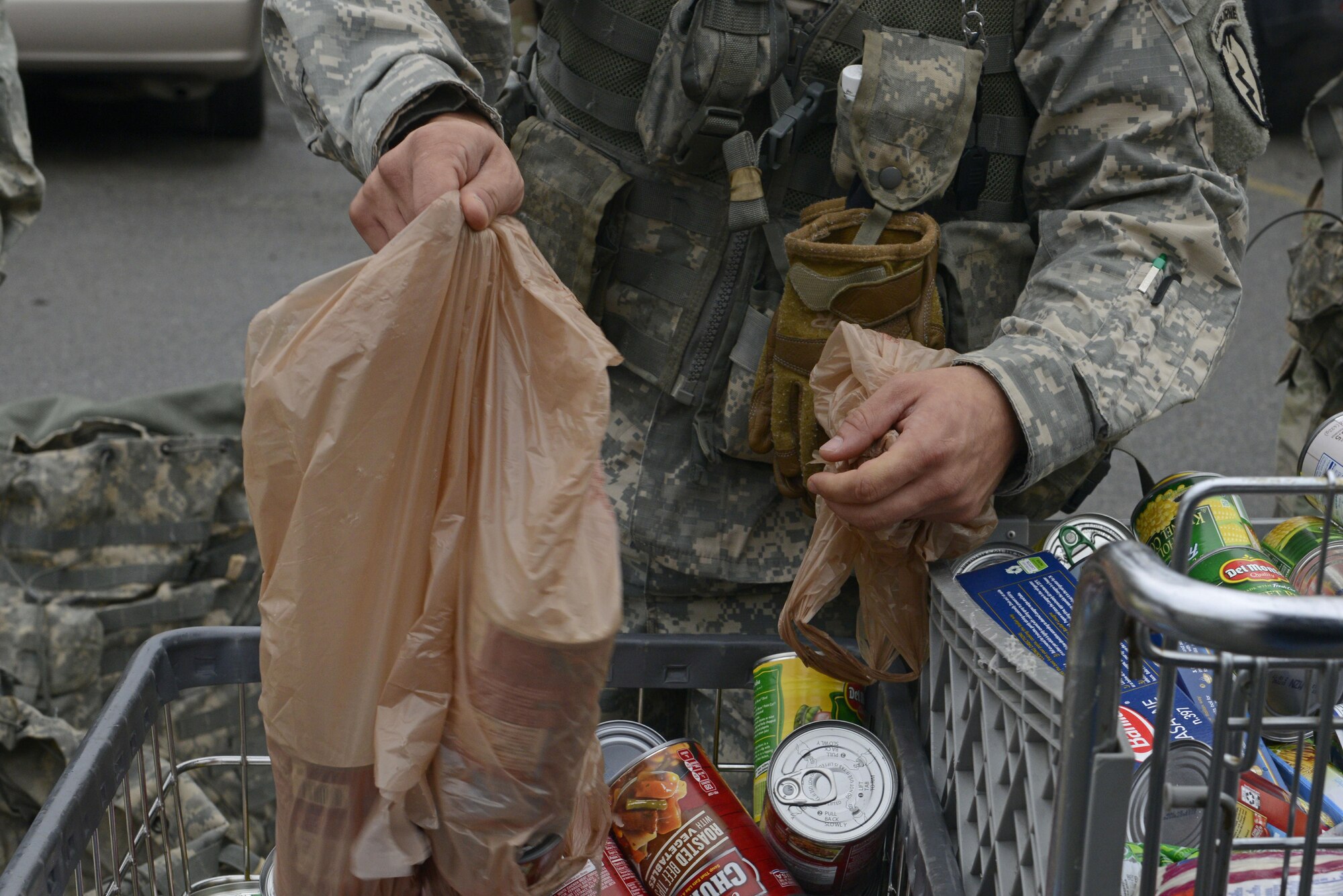The 673d Medical Group hosted a POW/MIA ruck march at Joint Base Elmendorf-Richardson, Alaska, Sept. 16, 2016. More than 200 personnel including Airmen, Soldiers and Royal Canadian Air Force members, marched a total of five miles carrying 20 lbs. of canned food to deliver and donate to the Alaska Fisher House.