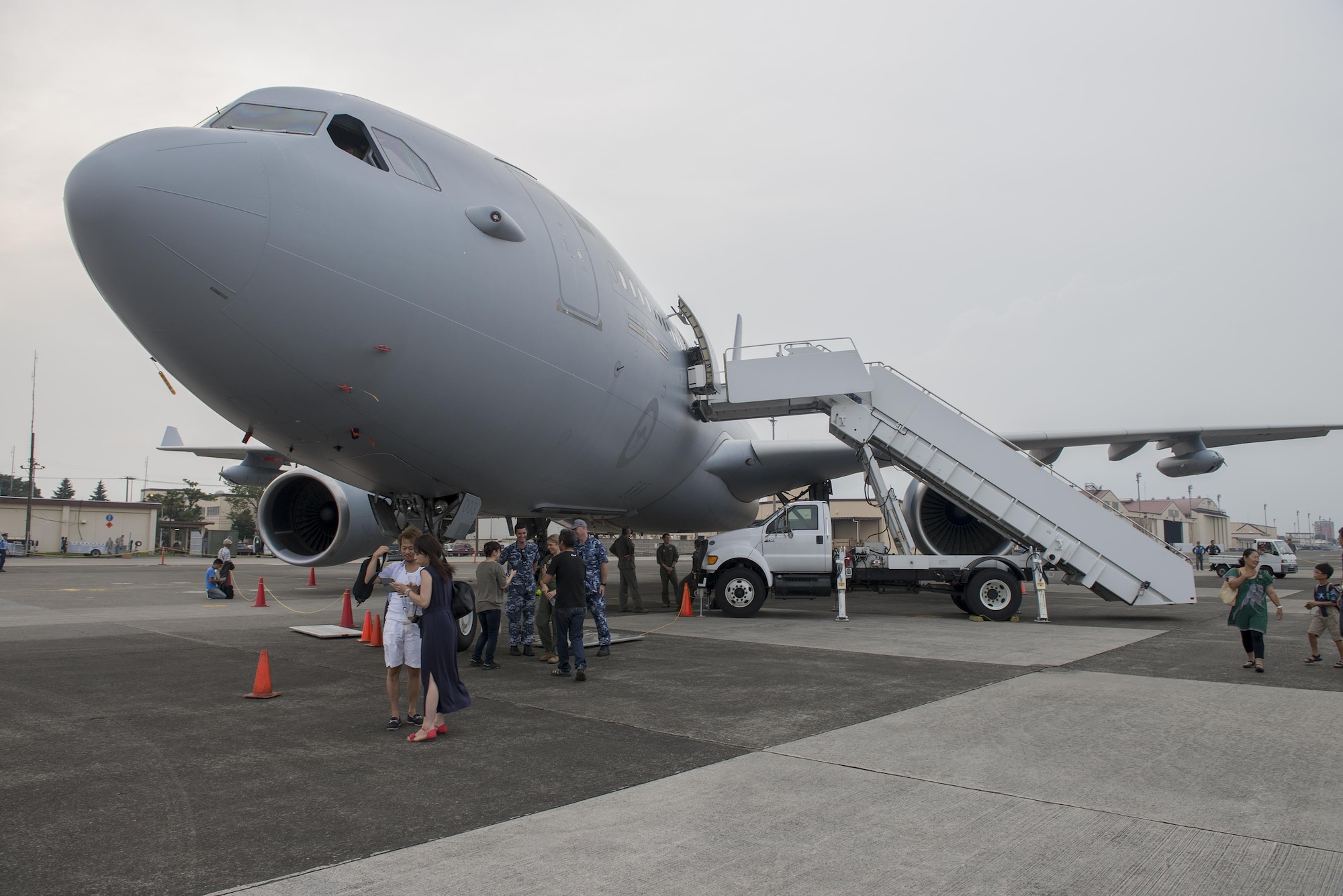 Members of the Royal Australian Air Force take part in the 2016 Friendship Festival at Yokota Air Base, Japan, Sept. 17, 2016. The event also included live band performances, a strongman competition, aerial and static displays and a military working dog demonstration. (U.S. Air Force photo by Senior Airman David C. Danford/Released)