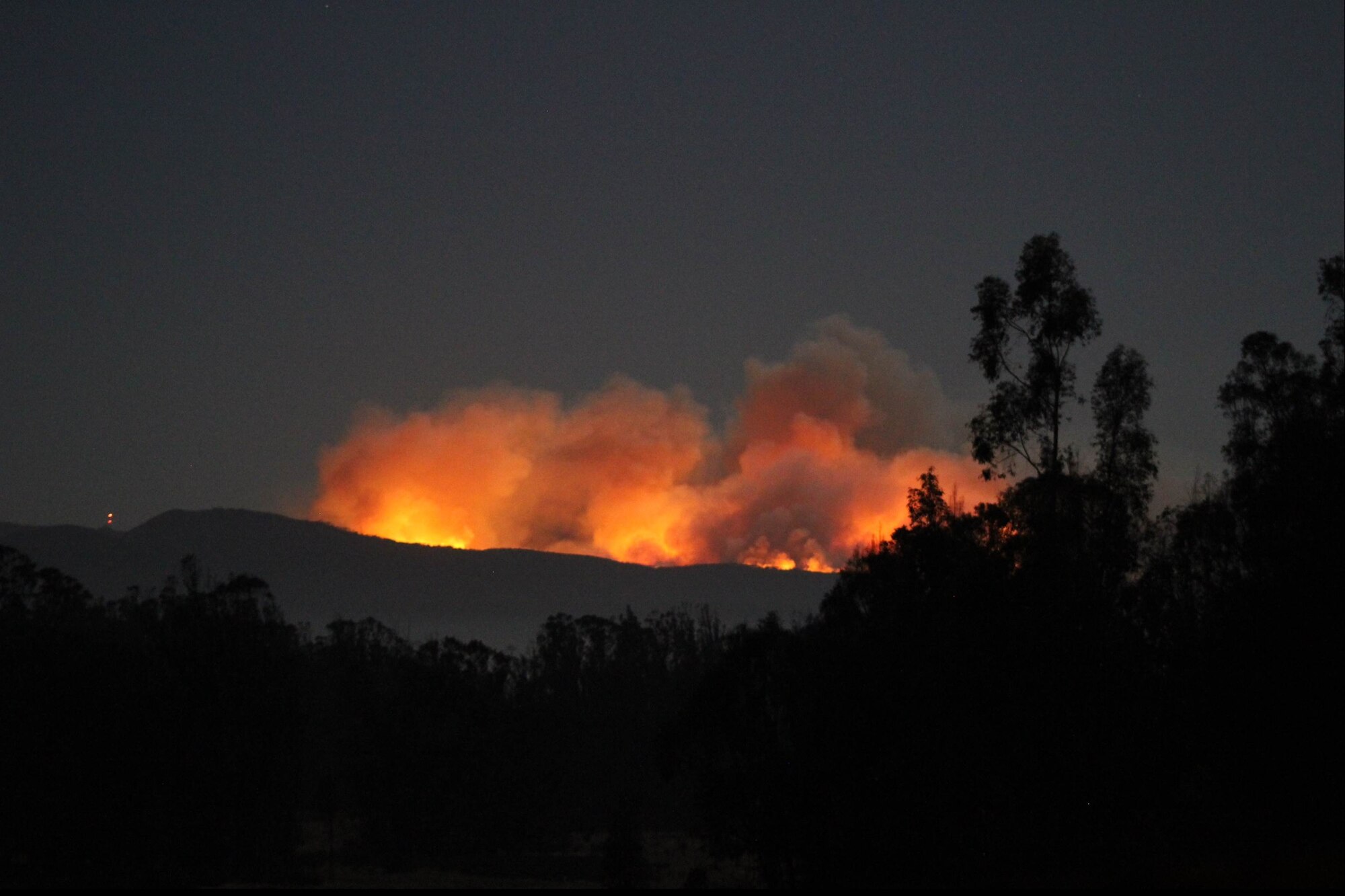 Canyon fire, Sept. 18, Vandenberg Air Force Base, Calif. Close to 800 Vandenberg AFB, U.S. Forestry Service, CalFire, and Santa Barbara County fire fighters continue to battle the nearly 500 acre wildland fire on south Vandenberg.