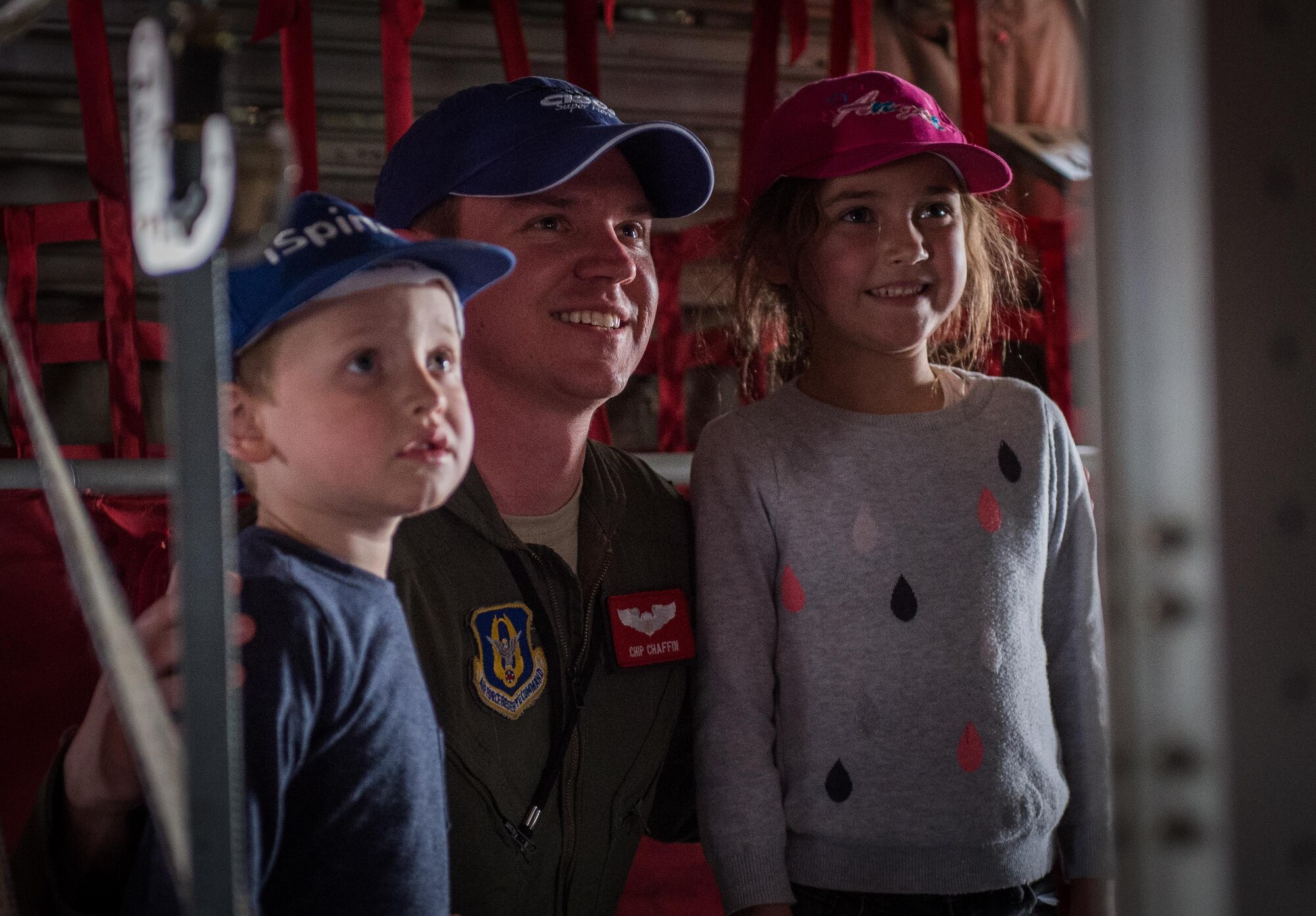 Capt. Chip Chaffin, C-130J Super Hercules pilot, poses for a photo at the Africa Aerospace and Defense Expo at Waterkloof Air Force Base, South Africa, Sept. 17, 2016. The U.S. military is exhibiting a C-17 Globemaster III, a KC-135 Stratotanker, a C-130J Super Hercules, an HC-130 King, and an MQ-9 Reaper. The aircraft come from various Air National Guard and Air Force Reserve Command units. The U.S. routinely participates in events like AADE to strengthen partnerships with regional partners. (U.S. Air Force photo by Tech. Sgt. Ryan Crane)