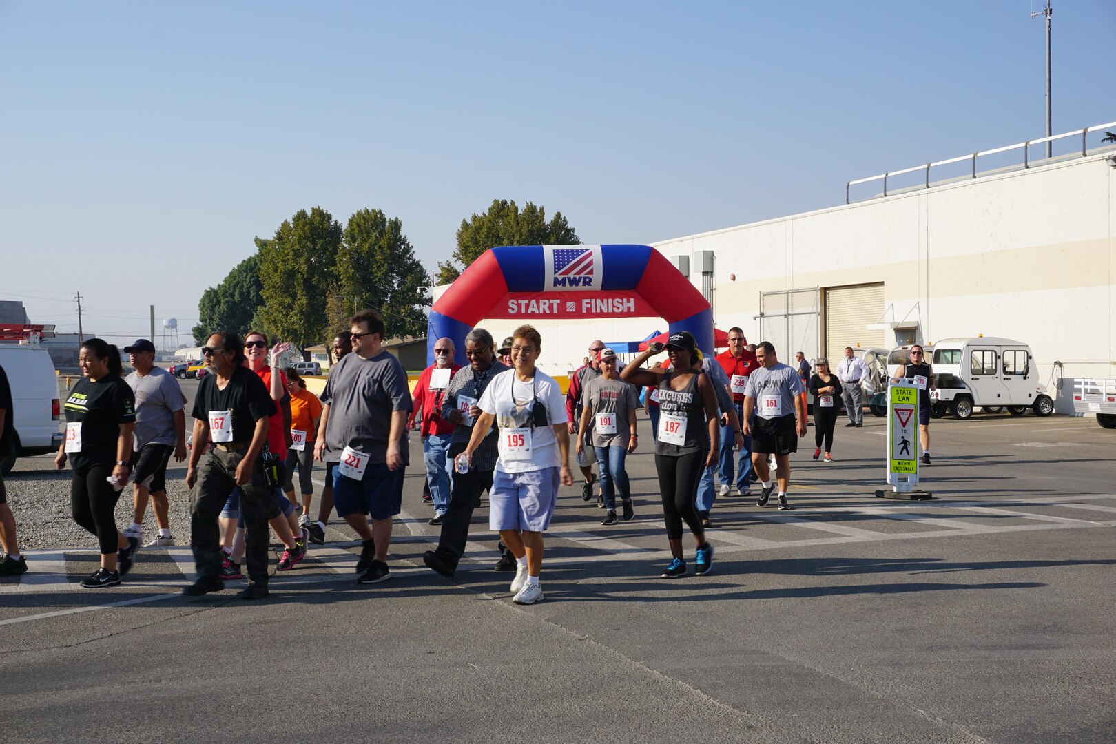 DLA Distribution San Joaquin, Calif., employees kick of Resiliency Day with a 5K Resiliency Run/Walk.