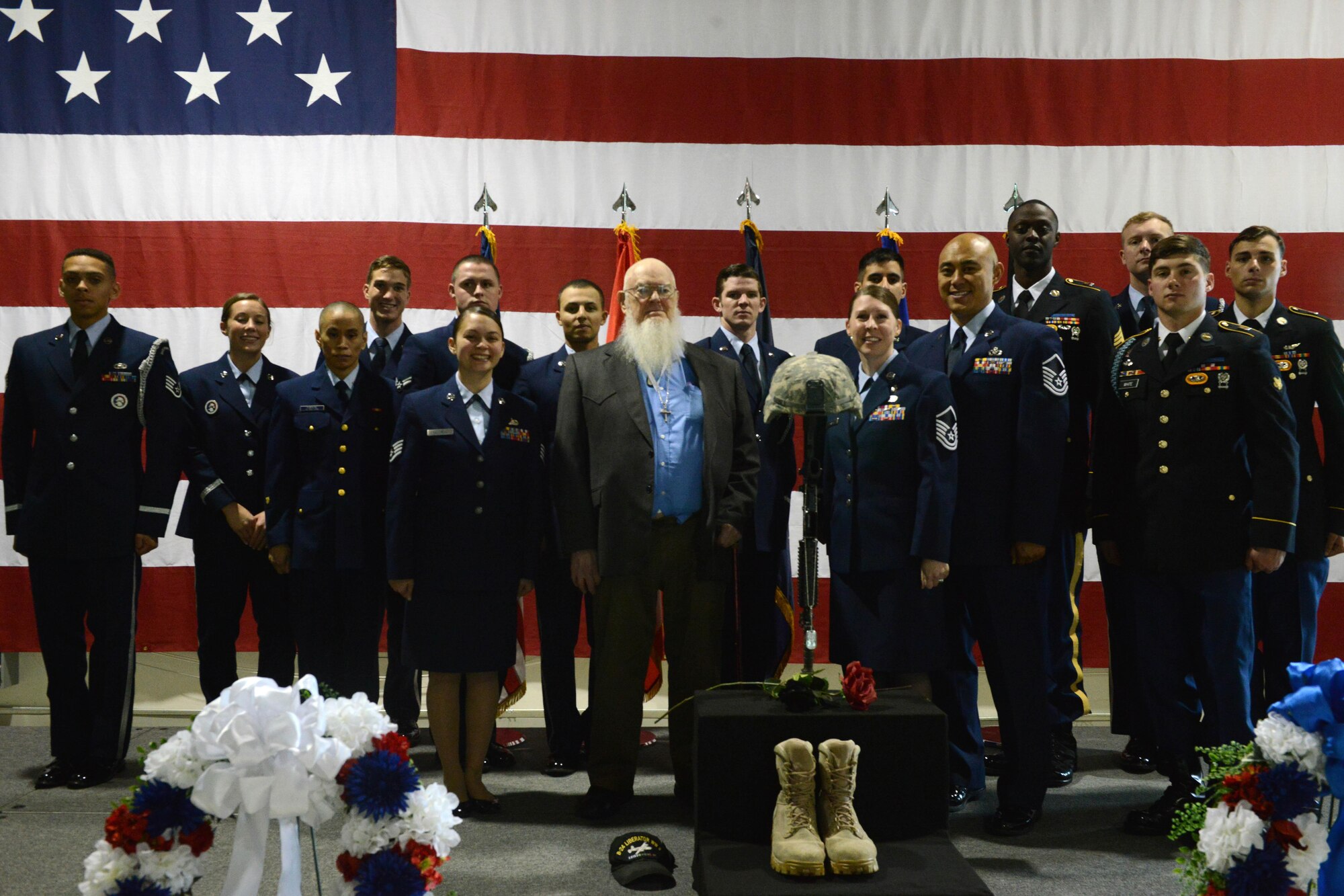 Joint Base Elmendorf-Richardson hosted a POW/MIA ceremony at the Alaska National Guard Armory, Sept. 16, 2016. Alaska Gov. Bill Walker proclaimed Sept. 16 POW/MIA Recognition Day. “Alaskans are encouraged to honor, support, and remember those who were prisoners of war, those presently missing in action, and their loved ones, and I direct that all state agencies in possession of a POW/MIA flag shall fly [it],” the governor said. 