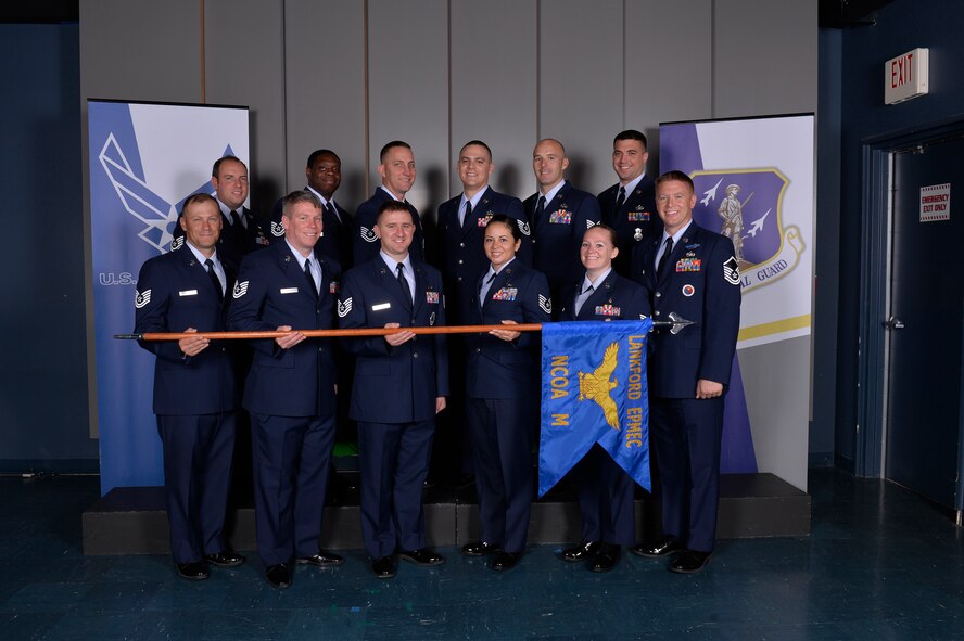 NCO academy class 16-6, M Flight, at the Chief Master Sergeant Paul H. Lankford Enlisted Professional Military Education Center in Louisville, Tenn.  (U.S. Air National Guard photo by Master Sgt. Jerry D. Harlan/Released)