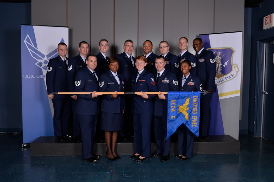 NCO academy class 16-6, G Flight, at the Chief Master Sergeant Paul H. Lankford Enlisted Professional Military Education Center in Louisville, Tenn.  (U.S. Air National Guard photo by Master Sgt. Jerry D. Harlan/Released)