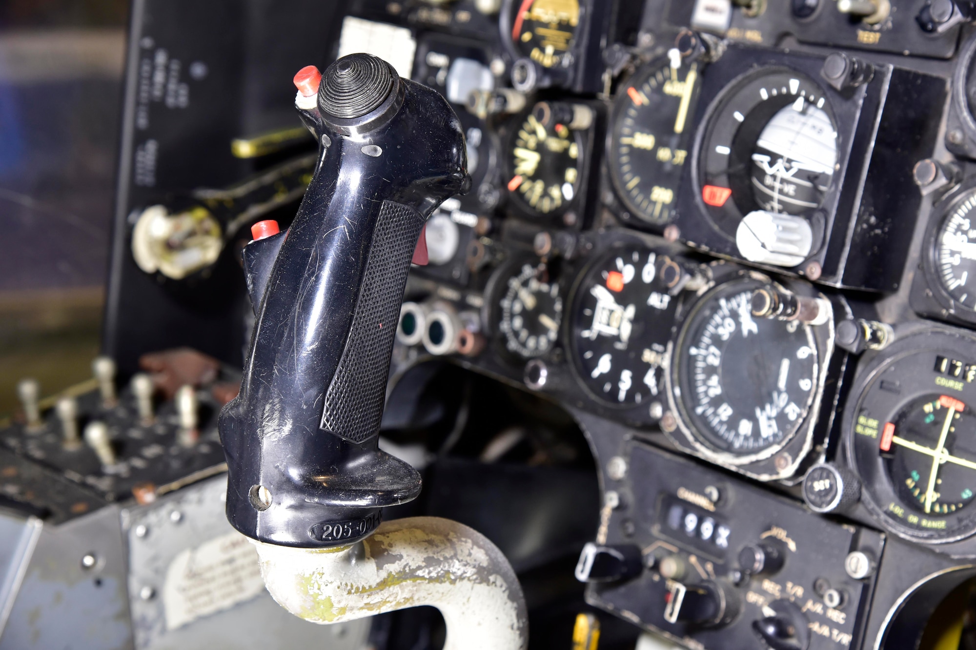 DAYTON, Ohio -- North American Rockwell OV-10A front cockpit in the Southeast Asia War Gallery at the National Museum of the United States Air Force. (U.S. Air Force photo by Ken LaRock)