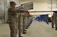 Pope Army Airfield, N.C.- During the inactivation ceremony of the 440th Airlift Wing, supporting units of the wing present their guidons for the last time. The 440th Airlift Wing inactivated September 18, 2016, at Pope Field, NC. The third oldest unit in the Air Force, the 440th AW's first operational drop was in Normandy, France on D-Day. From 2007 to 2016, while based at Fort Bragg, the unit provided air support for more than 102,000 paratroopers, flew more than 27,000 hours, and supported Operations CORONET OAK, IRAQI FEREDOM, NEW DAWN, ENDURING FREEDOM, UNIFIED RESPONSE, and INHERENT RESOLVE. (US Air Force photo by Allison Janssen) 
