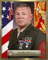 Sergeant Major Scott Burton currently serves as the 4th Marine Regiment and Camp Schwab Sergeant Major.